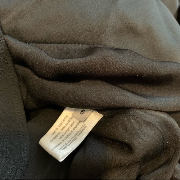 Proenza Schouler Short Sleeve Floral Printed Raw Hem Mini Dress Black Sz 6 - Picture 11 of 13